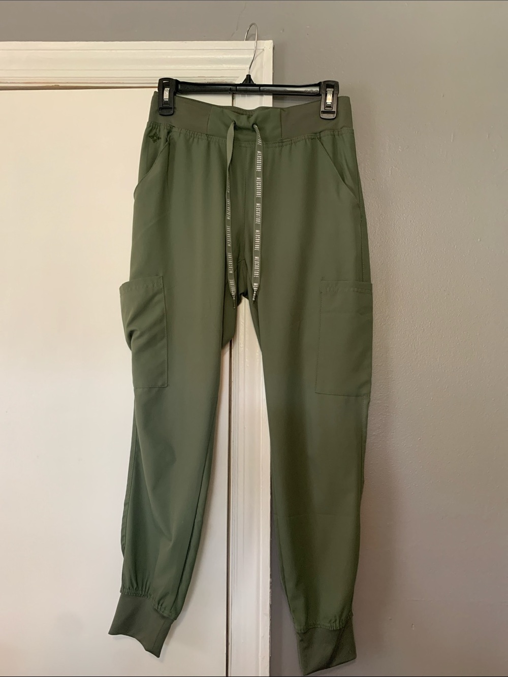 Med Couture Olive Green Women's Jogger Cargo Track Pants